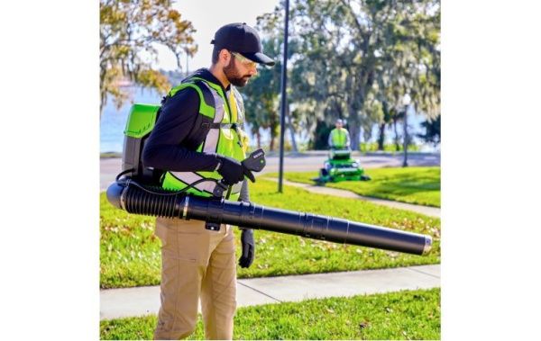 Купить Воздуходув аккумуляторный ранцевый Greenworks GD82BP2 82В в Минске с Доставкой по РБ