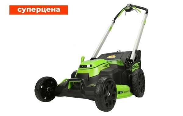 Купить Аккумуляторная газонокосилка Greenworks TwinForce GD60LM61 60В в Минске с Доставкой по РБ
