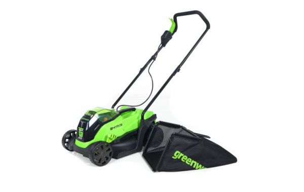 Приобрести Аккумуляторная газонокосилка Greenworks GD24LM33K4 24В (в комплекте АКБ + ЗУ) в Минске с Доставкой по РБ Купить Аккумуляторная газонокосилка Greenworks GD24LM33K4 24В (в комплекте АКБ + ЗУ) в Минске с Доставкой по РБ