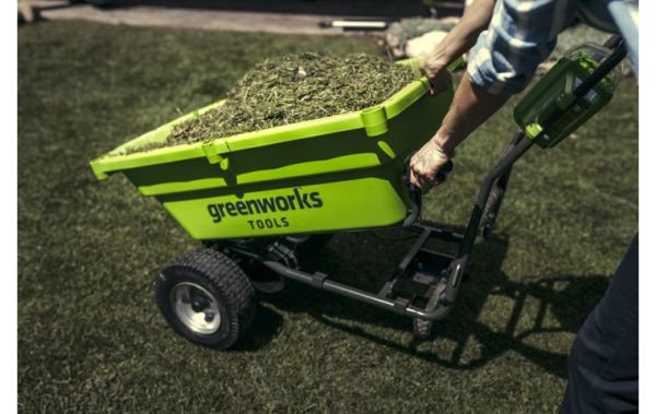 Купить Аккумуляторная садовая тележка Greenworks G40GCK4 40В (в комплекте АКБ + ЗУ) в Минске с Доставкой по РБ