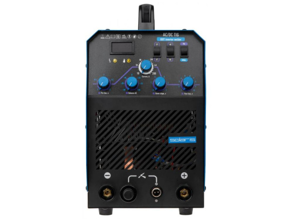 Купить Инверторный аппарат аргонодуговой сварки SOLARIS TIG-220 AC/DC (AC/DC TIG; HF; MMA; 200 A; 150 В-240 В) в Минске с Доставкой по РБ